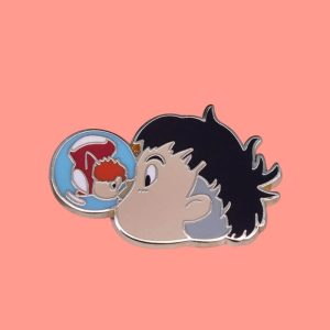 Ponyo Kiss Sosuke Pin - Ponyo Pin - Studio Ghibli Pins